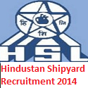 Hindustan Shipyard Recruitment 2014