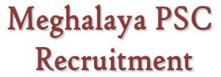 Meghalaya PSC Recruitment 2014
