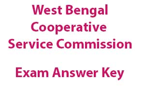 West Bengal cooperative service exam answer key
