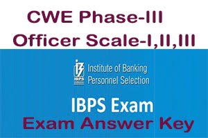 CWE Phase -III Answer Key 2014