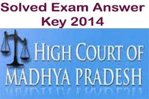 Exam Answer Key 2014