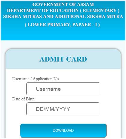 Admit Card