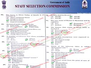 SSC RE-Exam Key 2015