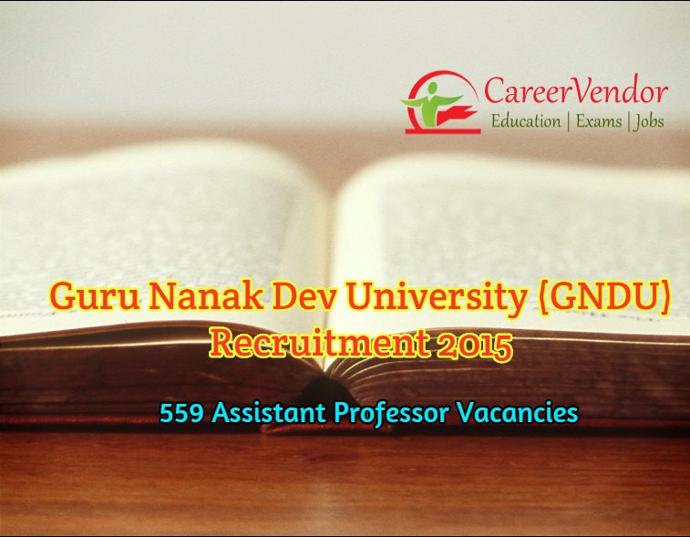 Assistant Professor Vacancies 2015