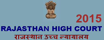 Rajasthan High Court job 2015