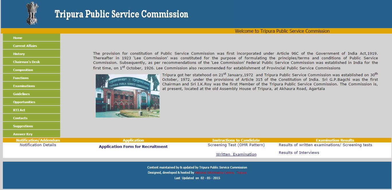 TPSC Reruitment 2015