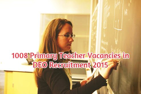 Chaibasa primary teacher vacancies 2015