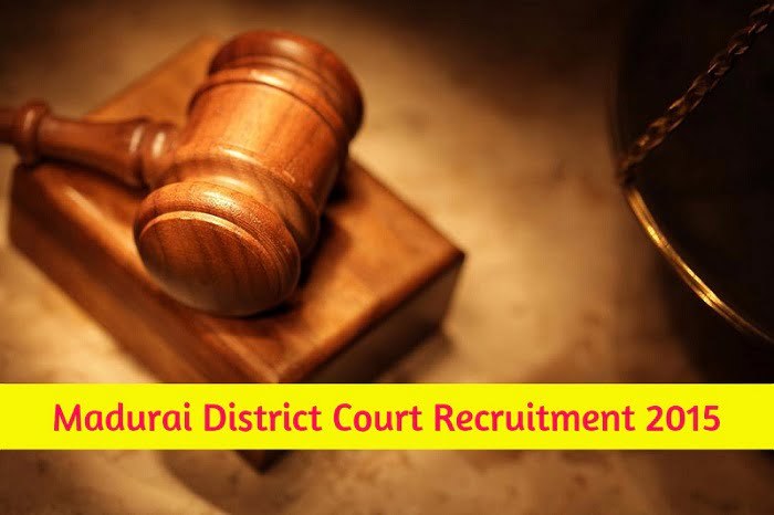 Madurai court vacancies 2015