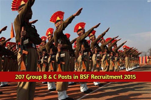 207 Group B & C Posts in BSF Recruitment 2015