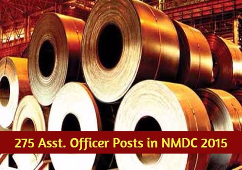 275 Asst. Officer Posts in NMDC 2015