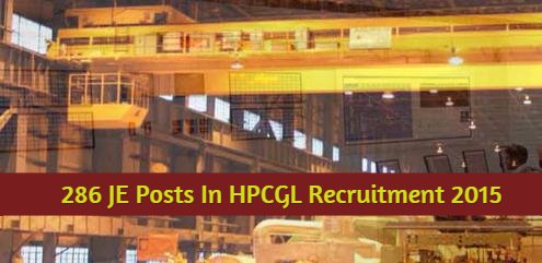 286 JE Posts In HPCGL Recruitment 2015