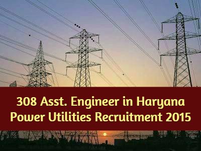 308 Asst. Engineer in Haryana Power Utilities Recruitment 2015