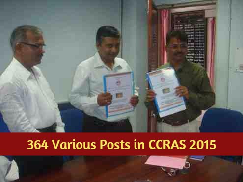 364 Various Posts in CCRAS 2015