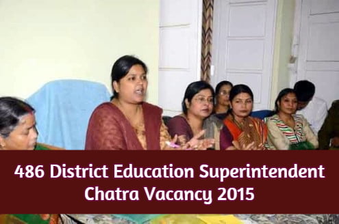 District Education Superintendent Chatra Vacancy 2015