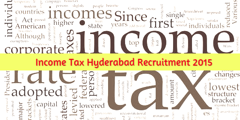 Income Tax Vacancies 2015