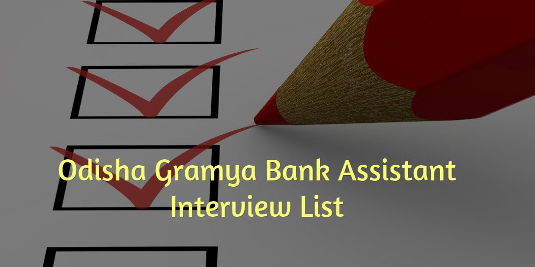 Odisha Bank Interview List