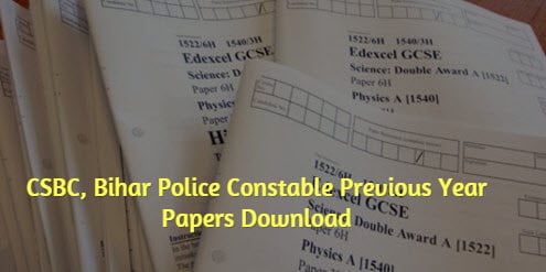 bihar constable exam papers