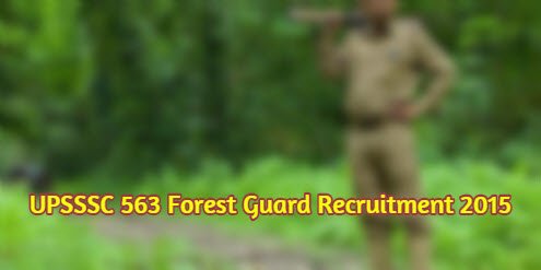 Forest Guard jobs 2015