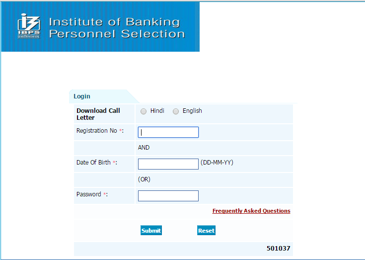 IBPS Hindi Officer Admit Card 2015