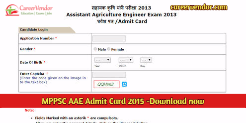 MPPSC AAE Admit Card 2013 – 2015 Download online @mppsc.nic.in
