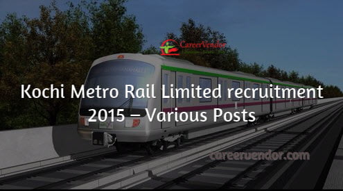 Metro rail jobs 2015