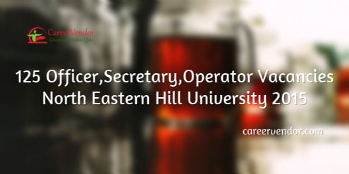 North Eastern Hill University 2015