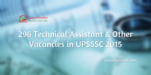 Technical Vacancies 2015