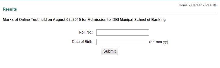 IDBI asst. manager result
