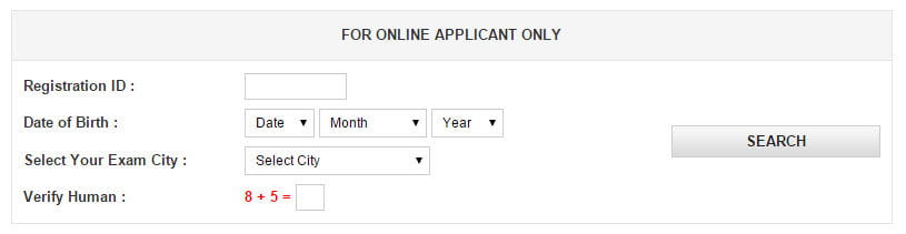 SSC CHSL Entry Ticket 2015