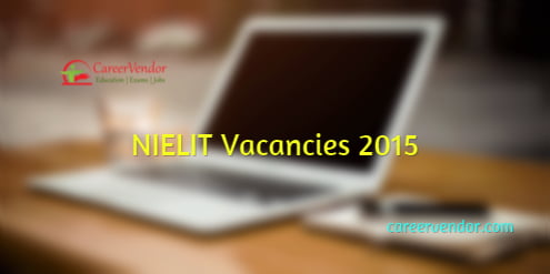 NIELIT advertisement 2015