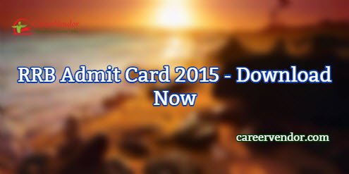 RRB Call Letter 2015