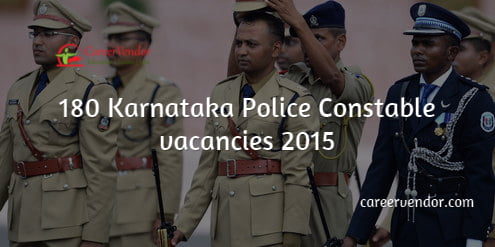 karnataka police advertisement 2015