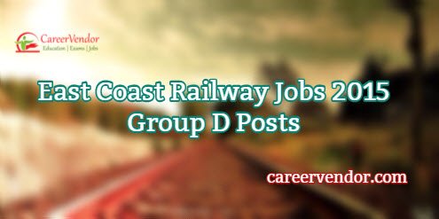East Coast Railway Jobs 2015 – Electrician, Fitter & Other Posts