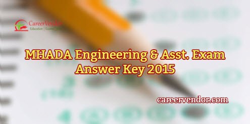 MHADA Engineering & Asst. Solved Exam Answer Key 2015