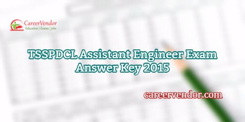 TSSPDCL Assistant Engineer Exam Answer Sheet 2015