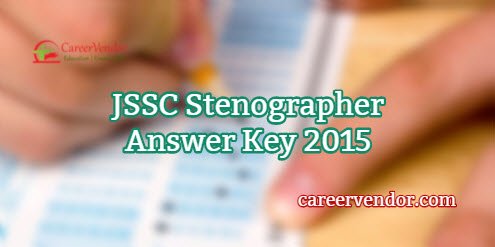 JSSC Stenographer Solved Answer Paper 2015