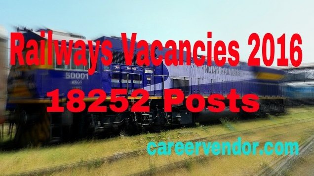 Railways Clerk & ASM Vacancies 2016