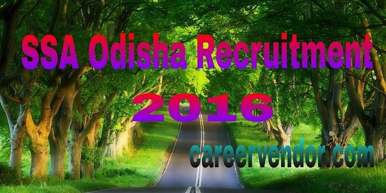 SSA Odisha Instructor Vacancies 2016