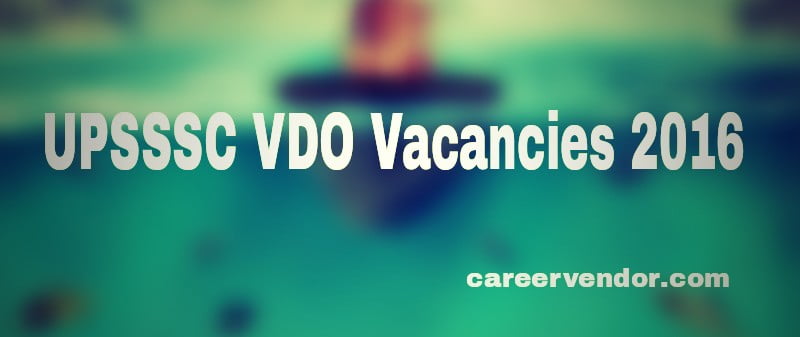 vdo vacant post 2016