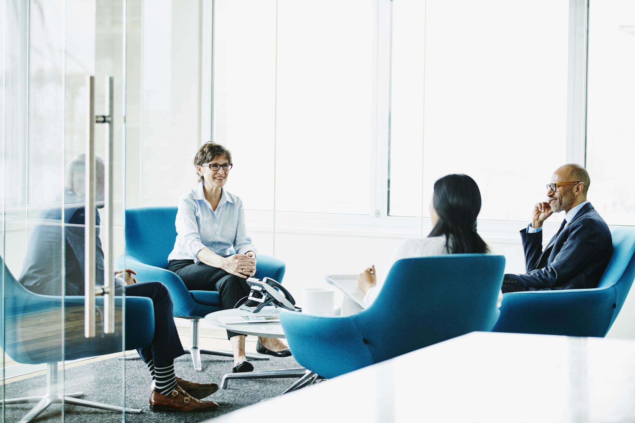 Businesspeople in a meeting