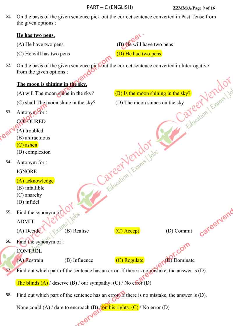 ipo-west-bengal Answers - Page 07