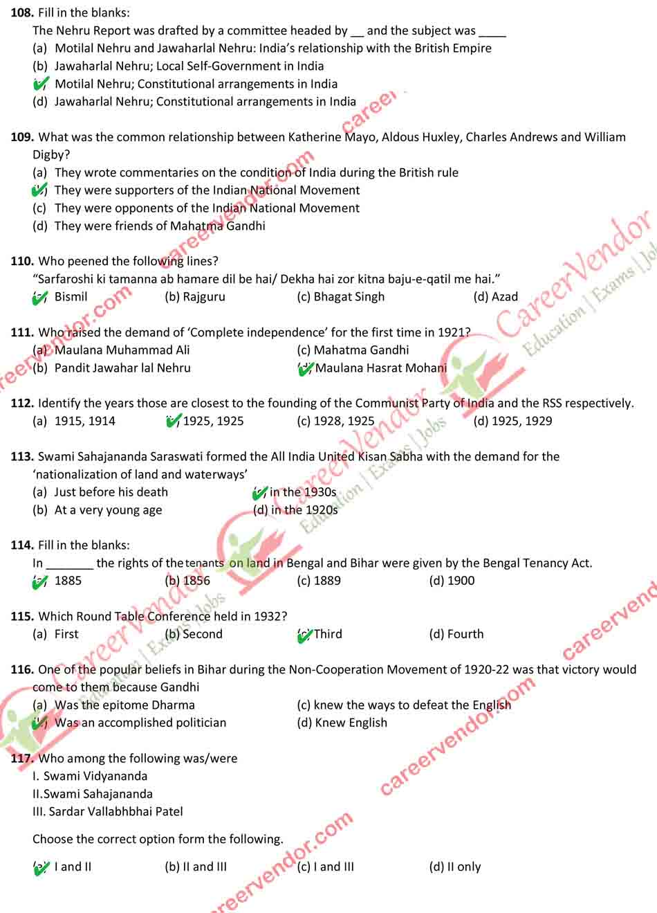 BPSC 56th-59th (Pre) Answer - Page 11