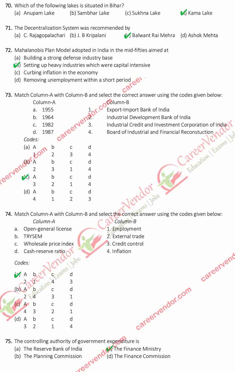 BPSC 56th-59th (Pre) Answer - Page 06