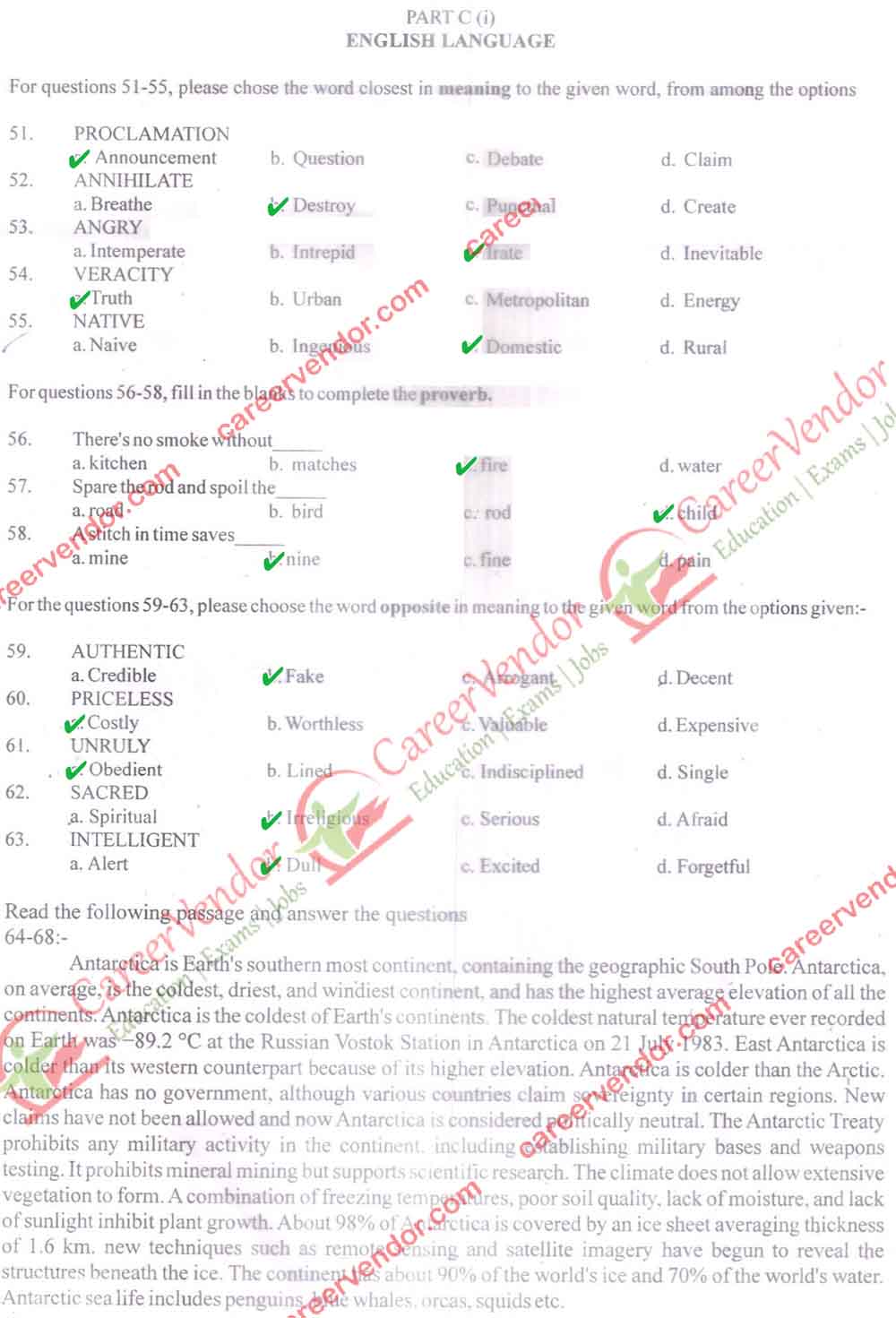 Delhi Postal Circle {DPO} Answer - Page 05