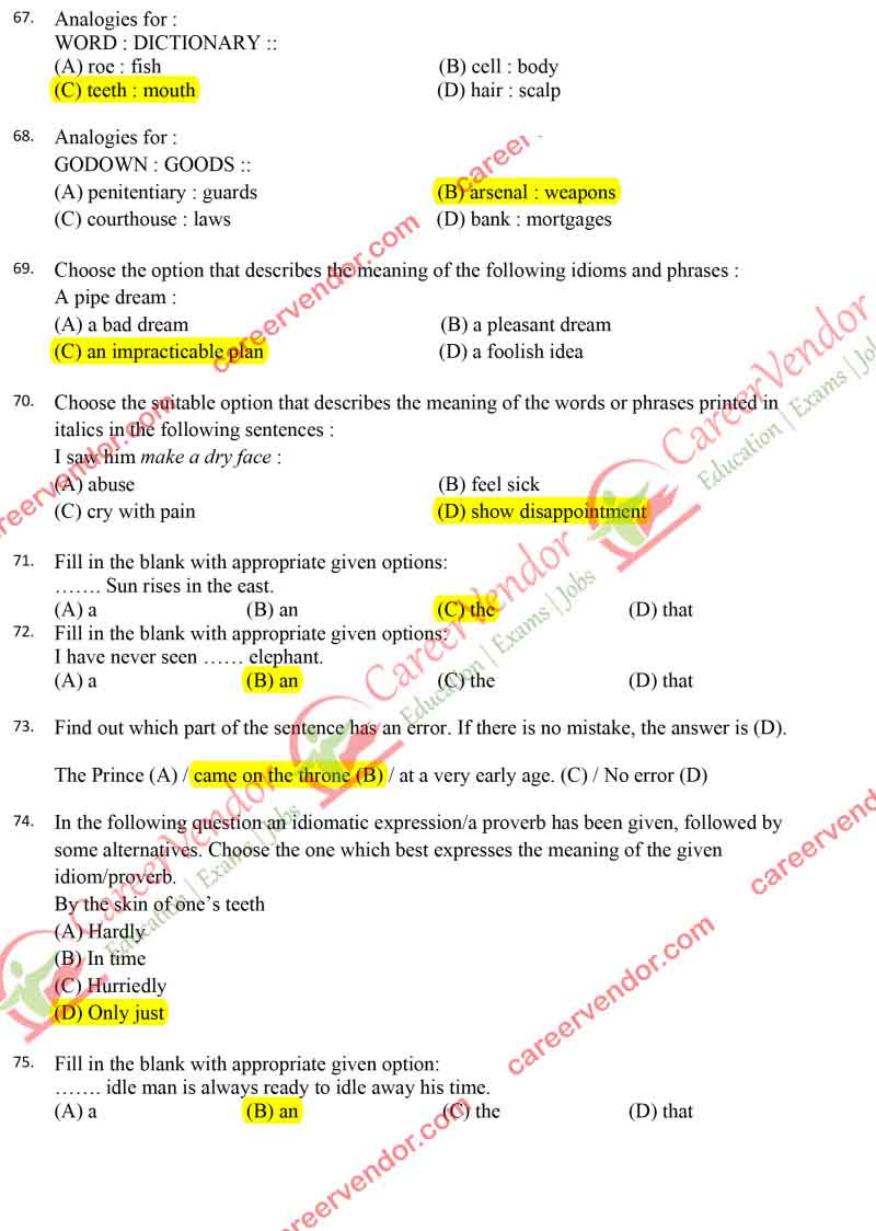 IPO MADHYA PRADESH Answers - Page 09