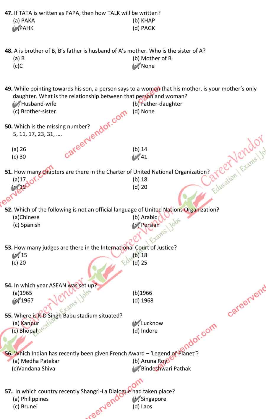 MP Police SI answer key 2015 - Page 5