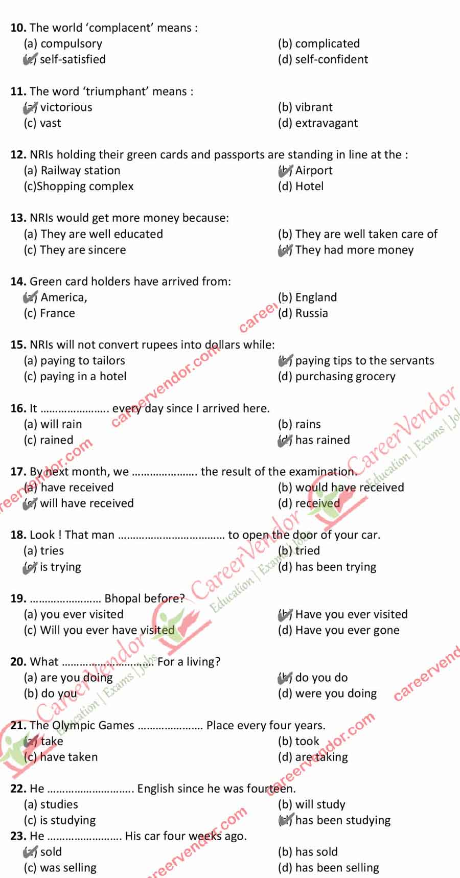 MP Police SI answer key 2015 - Page 2