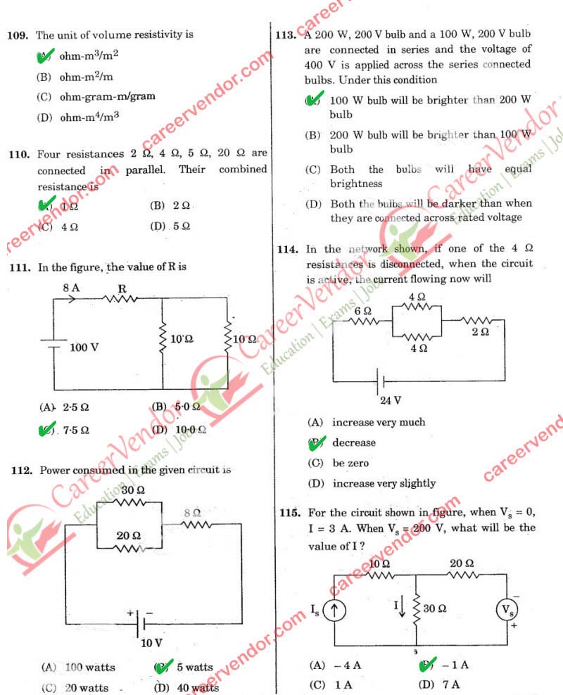 SSC JE Electrical 2014 Answers - Page 20