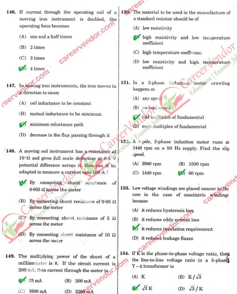 SSC JE Electrical 2014Answers - Page 25