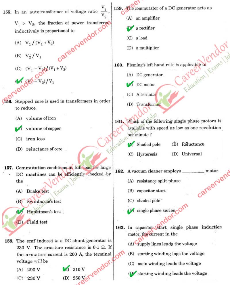 SSC JE Electrical 2014Answers - Page 26